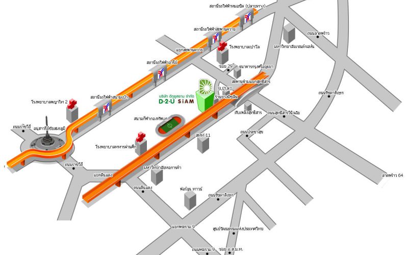 แผนที่ D2Usiam